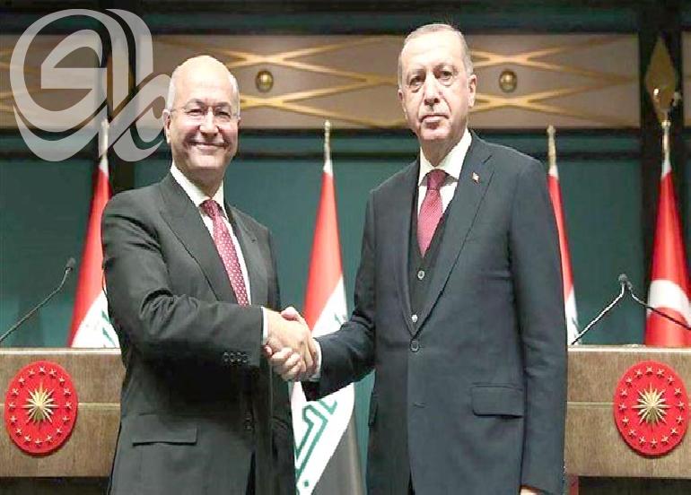 صالح وأردوغان يؤكدان أهمية دعم المجتمع الدولي للعراق