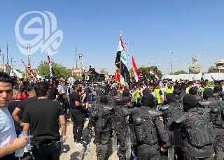 بالصور.. تظاهرات ساحة النسور في بغداد الآن